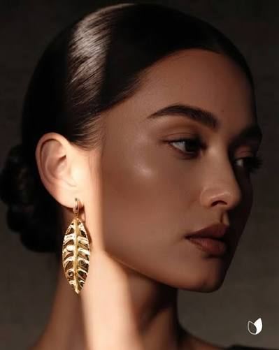 Aretes Hoja de Oro